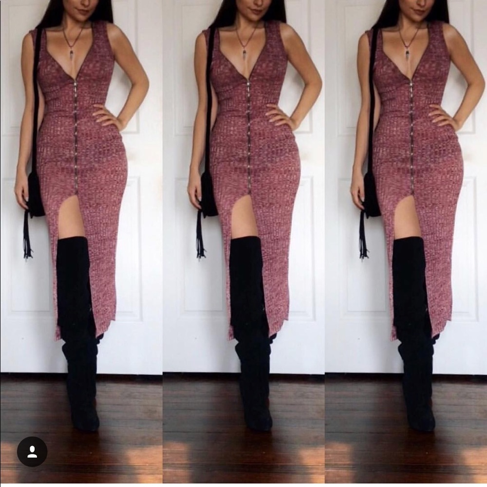 Zipper front dress